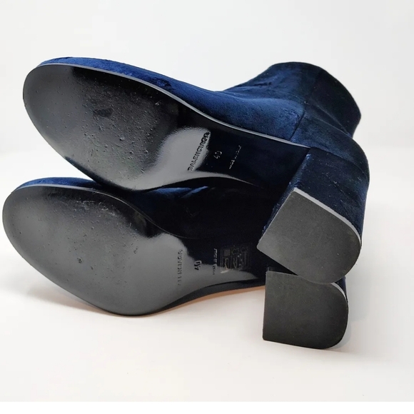 Balenciaga Blue Velvet Bootie Size 40 - Picture 2 of 6